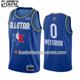 Maillot Basket Houston Rockets Russell Westbrook 0 2020 All-Star Jordan Brand Bleu Swingman - Enfant